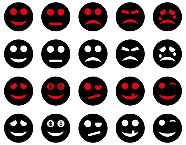 Smile and emotion icons — Stock Photo, Image