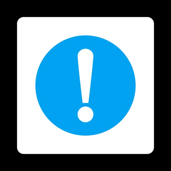 Problem flat blue and white colors rounded button — Stock Photo, Image