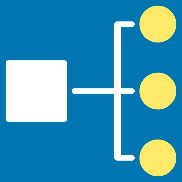 Ícone de diagrama do conjunto de comércio — Fotografia de Stock