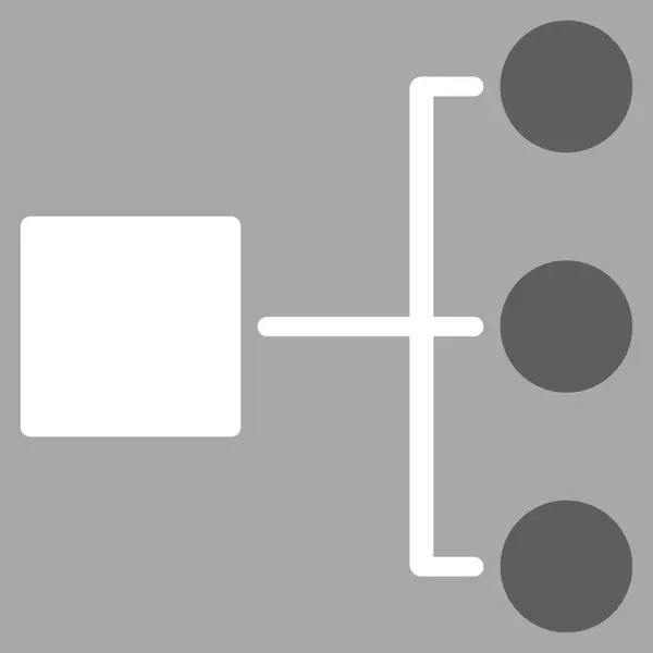 Ícone de diagrama do conjunto de comércio — Fotografia de Stock