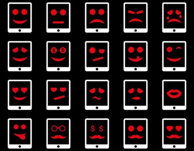 Duygu mobil tablet simgeler