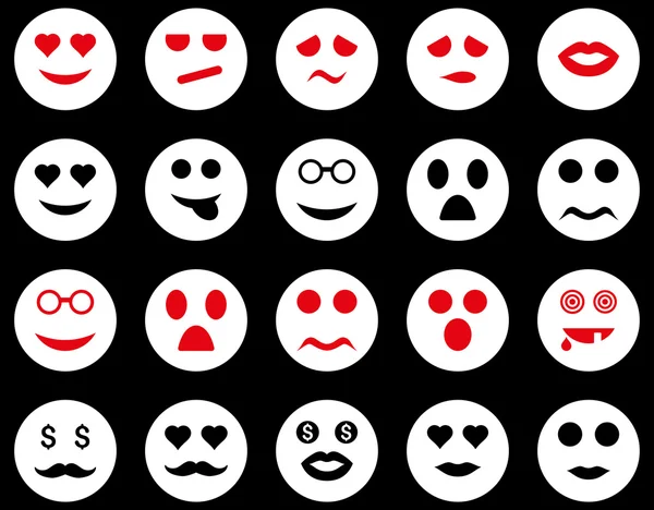 Symbole für Lächeln und Emotion — Stockvektor