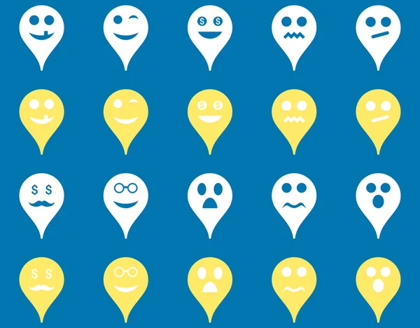 Emotion map marker icons.