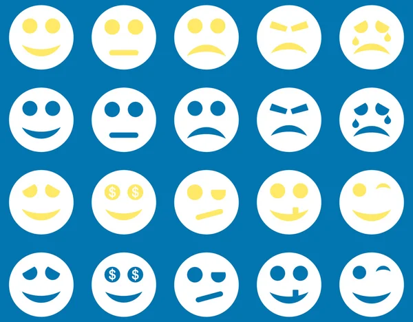 Smile and emotion icons — Stock Vector