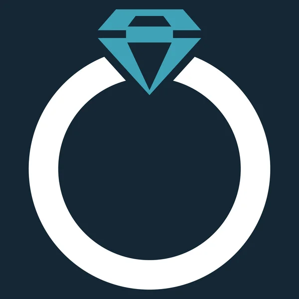 Diamond Ring pictogram van Commerce Set — Stockvector