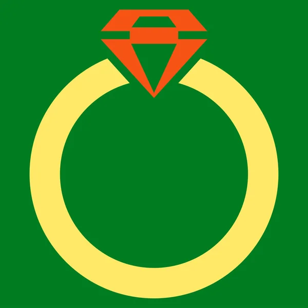 Icono de anillo de diamante de Commerce Set — Vector de stock