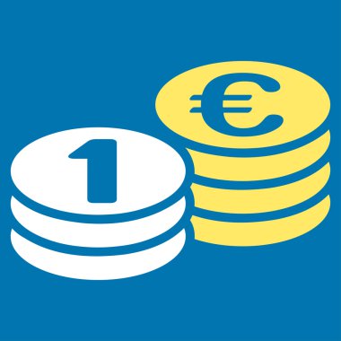 Paraları bir euro simgesi