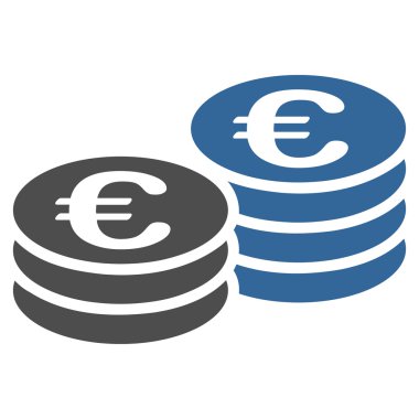 Euro para yığınları simgesi