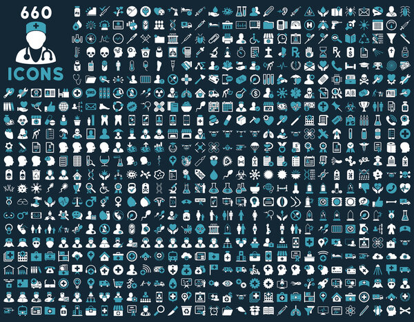 Medical glyph icons