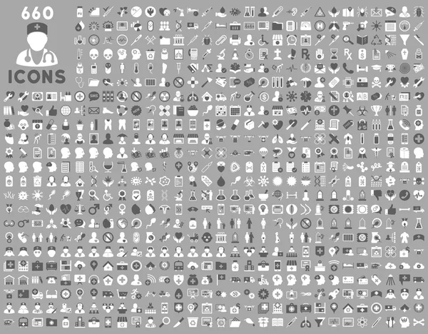 Medische glyph pictogrammen — Stockfoto