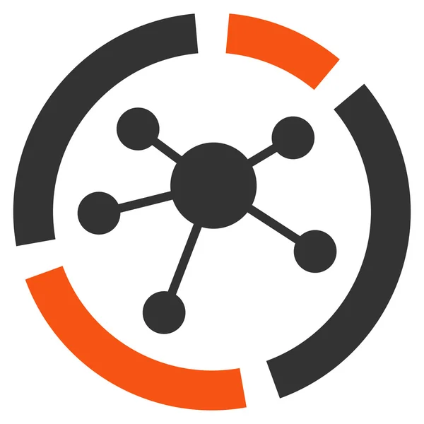 Icona diagramma connessioni — Foto Stock