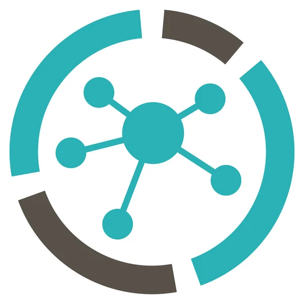 Icona diagramma connessioni — Foto Stock