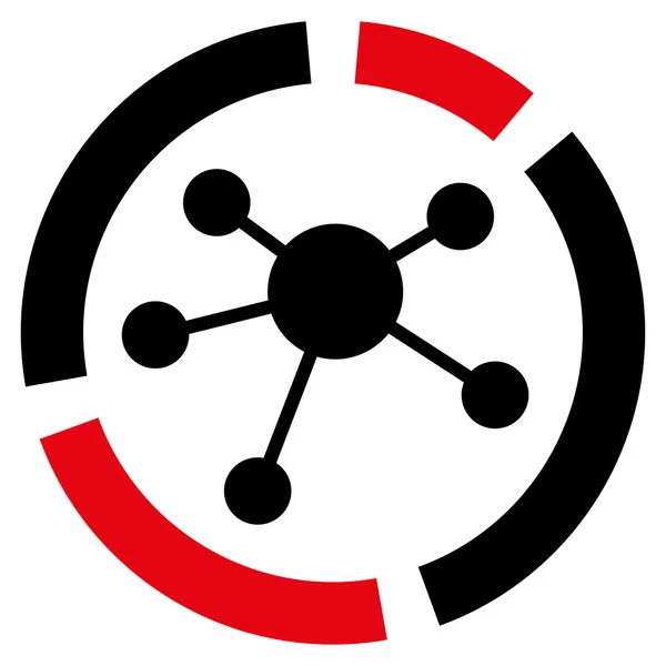 Icono del diagrama de conexiones — Foto de Stock