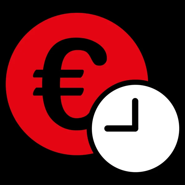 Euro credit pictogram — Stockfoto