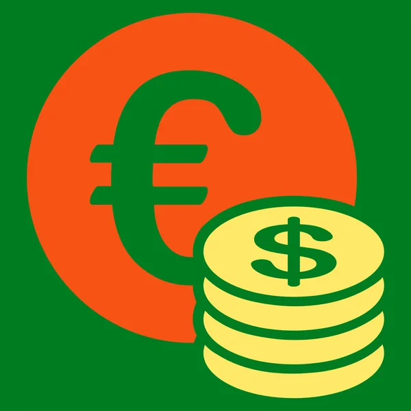 Dólar moneda pila icono — Foto de Stock