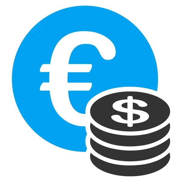 Dollar coin stack icon — Stock Photo, Image