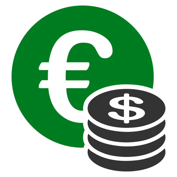 Dollar mynt stack-ikonen — Stockfoto