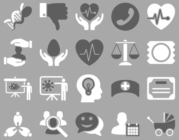 Lékařská bicolor ikony — Stock fotografie