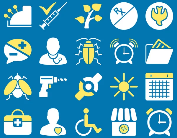 Medical bicolor icons — Stock Photo, Image