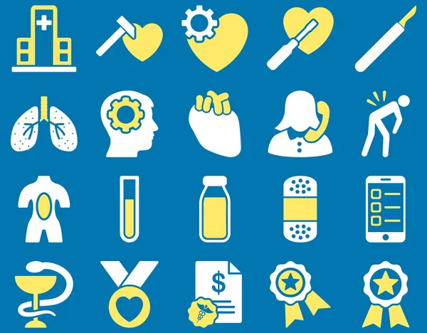 Medical bicolor icons — Stock Photo, Image