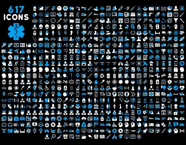 Verzameling medische pictogrammen — Stockfoto