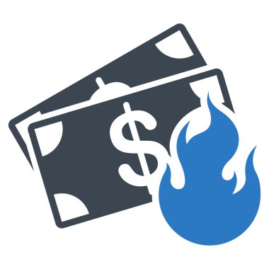 Yangın kaza simge ticaret kümesinden