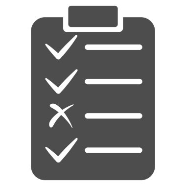 Task List Icon from Commerce Set clipart