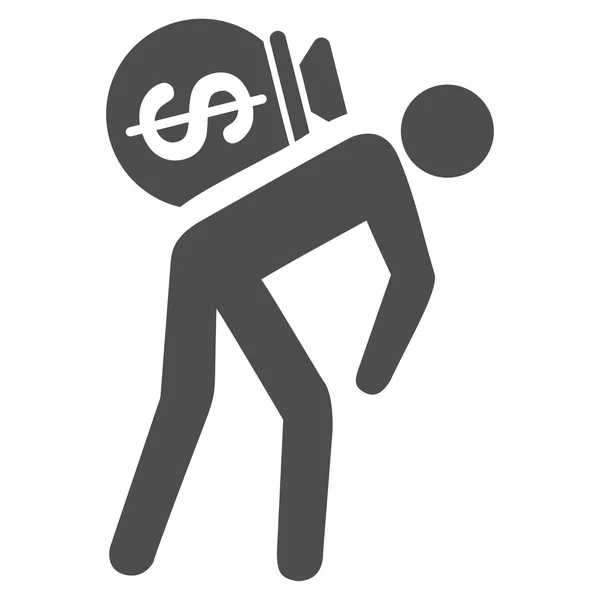 Icono de mensajero de dinero de Commerce Set — Archivo Imágenes Vectoriales