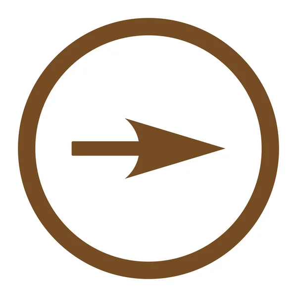 화살표 축 X 평면 갈색 둥근된 래스터 아이콘 — 스톡 사진
