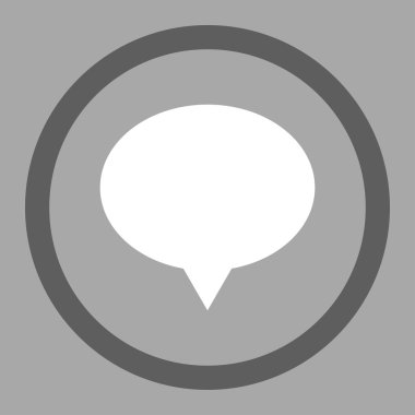 Banner flat dark gray and white colors rounded vector icon