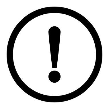 Ünlem İmzası Düz siyah renkli yuvarlak vektör simgesi