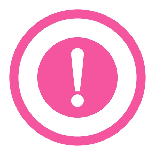 Problema plana cor-de-rosa arredondado ícone raster — Fotografia de Stock