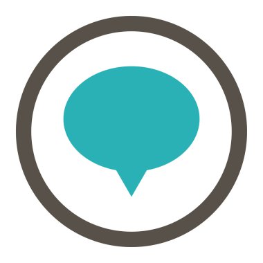 Banner flat grey and cyan colors rounded vector icon