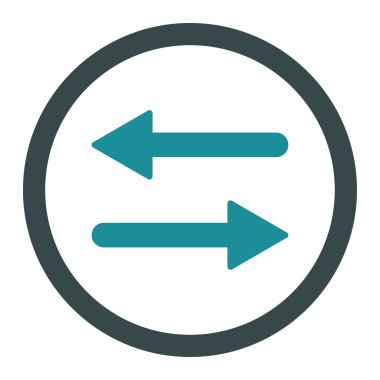 Oklar düz, yumuşak, mavi renkleri yuvarlak vektör simgesine dönüştür