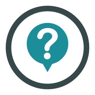 Status flat soft blue colors rounded vector icon