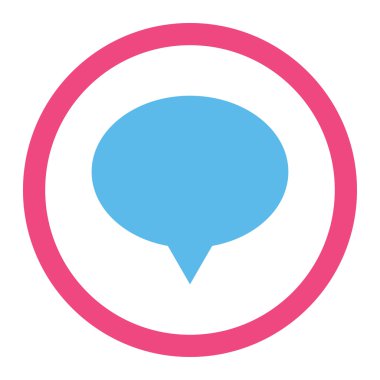 Banner flat pink and blue colors rounded vector icon