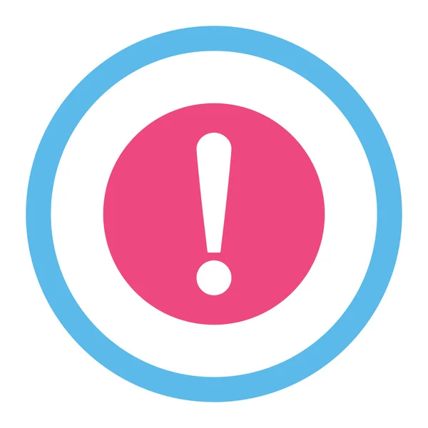 Problema plana rosa e azul cores arredondadas vetor ícone —  Vetores de Stock