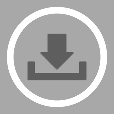 Download flat dark gray and white colors rounded vector icon