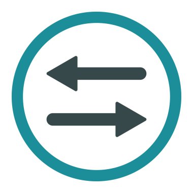 Oklar düz, yumuşak, mavi renkleri yuvarlak vektör simgesine dönüştür