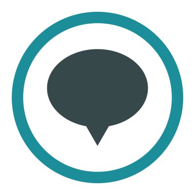 Banner düz yumuşak mavi renkler yuvarlak vektör simgesi