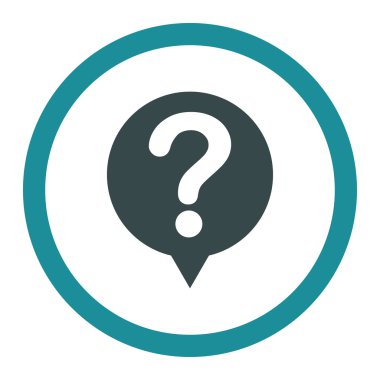 Status flat soft blue colors rounded vector icon