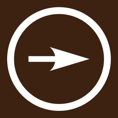 Arrow Axis X flat white color rounded vector icon