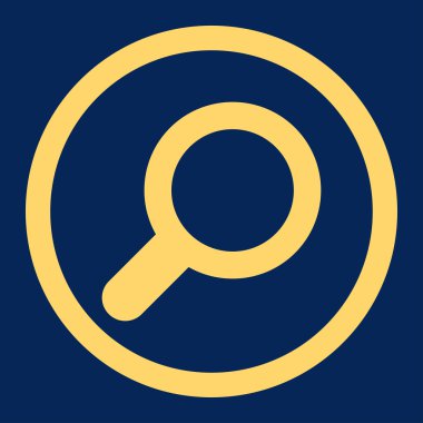 Görünüm düz sarı yuvarlak renkli vektör simgesi