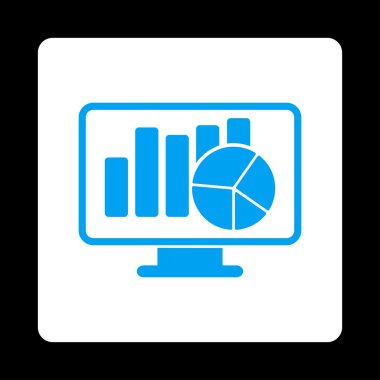 İstatistik düz simgesi