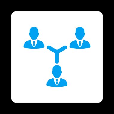 ekip çalışması düz simgesi