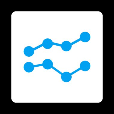 Eğilimleri düz simgesi