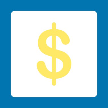 Doları düz simgesi