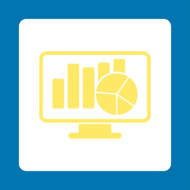 İstatistik düz simgesi