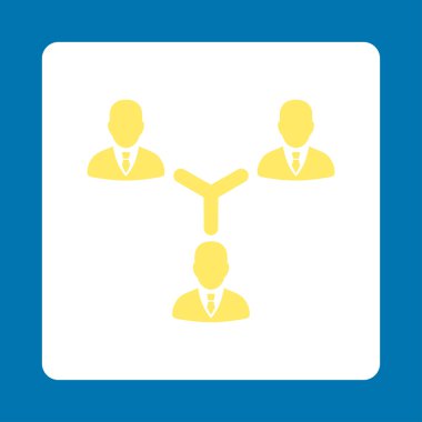 ekip çalışması düz simgesi