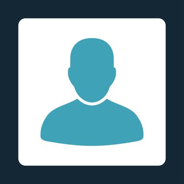 Müşteri düz simgesi